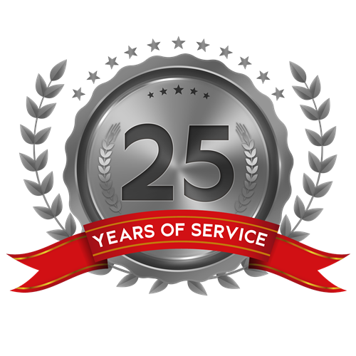 25 Years of Service Award Logo