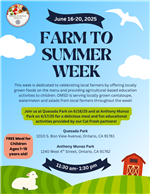 Farm to summer flyer