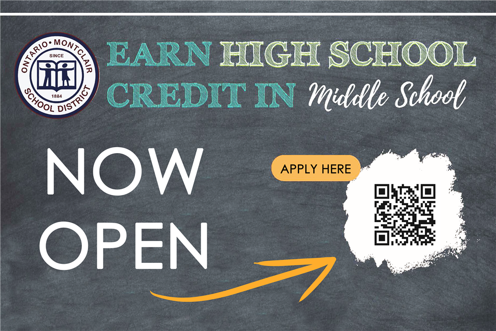  High School Credit Program - Registration Now Open - Click Below to Register.