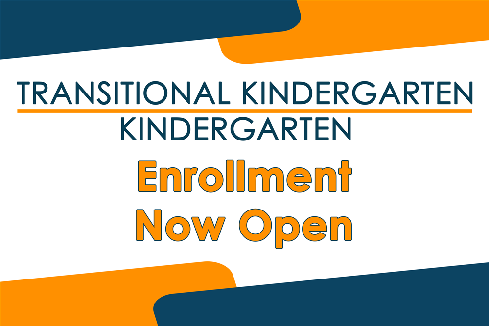 Tk-Kinder Enrollment is Now Open - Click Below to Get Started